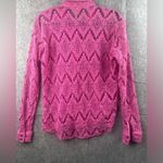 Free People FREE‎ PEOPLE Women’s Size Medium Until Sundown Shirt Cover-Up Boho Pink Crochet Photo 8