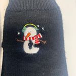 Vintage Sweater Gloves OSFA Snowman Black Photo 3