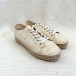 Aquatalia NWOB Flyn Multi Tone Off White Canvas Woven Espadrille Sneaker 6 Photo 18