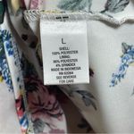 Roz & Ali | White Floral Sleeveless Chiffon Layered Blouse | Large Photo 5