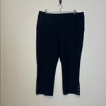 Soft Surroundings  Soft Essential Superla Slim Leg Crop Pants Black Size 1X‎ Photo 1