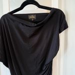 Vivienne Westwood  Asymmetrical Sleeves Draped Midi Dress in Black Cotton Size XS Photo 1
