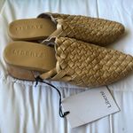 New Liberte Leather Bondi Woven leather Tan Block Heel Mules. Size 9 Photo 9
