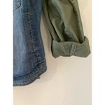 Pilcro and the Letterpress  Jean Denim Jacket Blue Green Military L EUC Photo 5