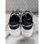 Karl Lagerfeld Paris Caraby Women’s 6.5 Sneakers White Black KL456609 Photo 3