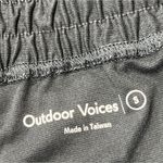 Outdoor Voices  Gray Elastic Waist Drawstring Shorts S 86% Polyester 14% Spandex Photo 2
