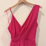 Keepsake Dreamlovers Asymmetric Draped Midi Dress in Magenta Size M NWT Purple Size M Photo 2