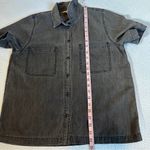 Madewell Charcoal Black Short Sleeve Button Down Shirt Small Photo 3