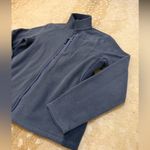 Vineyard Vines women’s XL navy blue grey full zip up fleece Photo 2