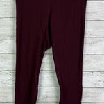 Lululemon  Burgundy High-Waisted Leggings Size 6 Photo 0