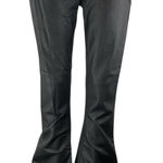 Edikted  Women's Black High Waisted Coated Flare Bootcut Trousers Pants Size XL Photo 0