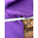 Liz Claiborne A5 90s VTG  Purple Silk Button Short Sleeve Shirt Unisex XL/XXL Photo 2