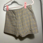 Plaid Tan Women's Shorts Size L Photo 2