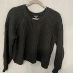 Wild Fable Black Fuzzy Knit Sweater Long Sleeve Crew Neck Size Medium Photo 4