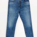 Veronica Beard  10.75” Ines Girlfriend Paint Jeans Size 26 Photo 1