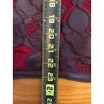 Bagatelle Collection Womens Jacket Size S Burgundy Lace Genuine Leather Red Photo 4