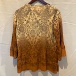 Dress Barn Y2k Embellished Pleated Blouse Fairy Grunge Whimsy Whimsigoth Hippie McBling lightweight Size Small Photo 5