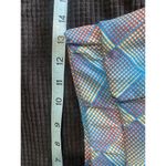 LuLaRoe Geo/Diamond Print Midi Skirt Size M Pockets Teal/Beige/Pink Pockets Photo 5