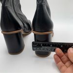 Free People  Sienna Ankle Boot black leather heel square toe size 37 6-6.5 1516 Photo 5