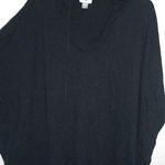 Old Navy  XL-XXL Batwing Hoodie Black Knit Crop Top Photo 0