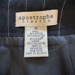 Apostrophe Vintage Y2K  Stretch Black Pinstripe Maxi Skirt Photo 5