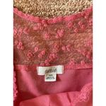 Aerie  Pink Lace Trim Tank Top Women’s Size M Medium Floral Mesh Detail Photo 1
