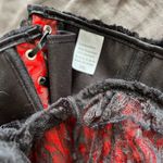 red black Jacquard baroque Lace Trim Off Shoulder Corset Top Bustier corset 3XL Size 3X Photo 9