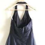 David's Bridal F11876 Halter Satin Dress Photo 5