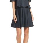 Eliza J  Off the Shoulder Popover Dress Dark Green 8 NEW Photo 11