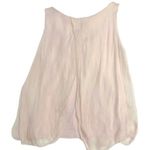 Puerta Suerta Italian Silk Layers Sheer Sleeveless Pink Top Size Medium Ethereal Photo 1