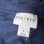 Ava & Viv  Women's Plus Size Dark Blue Loop Terry Tank Top - Size X - NWT Photo 1