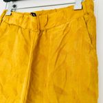 Knot Sisters  Feather Wideleg Elastic Waist Pants Small Gold Photo 3