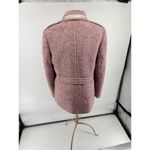 Coach  SIGNATURE Pink Boucle Wool Mohair Coat Women’s Size 10 Photo 14