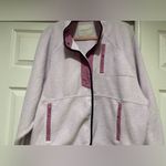 American Eagle  Fleece Jacket Womens Medium Full Zip 100% Polyester Pink Photo 2