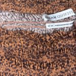 Urban Outfitters Brown Cheetah Print Puff Sleeve Smocked Crop Top Soze Medium Photo 6