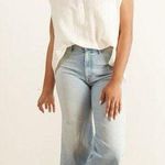 MOTHER Denim The Swooner Roller
Crop Fray Wide Leg Jeans 29 Blue Size 26 Photo 0