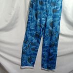 Unbranded Womens 3Xl Blue Black Camo Lounge Pants Drawstring Pockers‎ Size 3X Photo 1