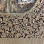 Calvin Klein Women's Tan Lace Top EUC Photo 2