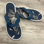 Easy Spirit Blue Denim Adjustable Strap Women's Flip Flop Thong Sandals Size 9 Photo 0