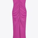 ZARA   Pink Halter fitted bodycon maxi Dress evening party holiday wedding  Photo 12