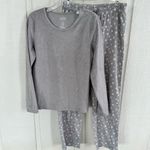 Croft & Barrow  Fuzzy Gray Star Pajama Set Photo 0