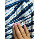 Spanx  Sunshine Shorts Blue Painted Stripes Small Photo 6