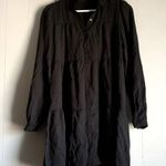 Miami Trixi Mi ami Womens M Solid Black Tired Shirt Dress Francesca’s Photo 0