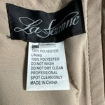 La Femme Gown Women's 8 Champagne Satin Off the Shoulder Ruched Trumpet Maxi Photo 7