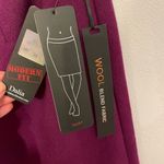 Dalia Collection  Wool Blend Dark Purple Mini Skirt size 8 Photo 2