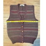Tricots St. Raphael Vintage Wool Knit Sweater Vest Dark Academia Grandma SIZE M Photo 6