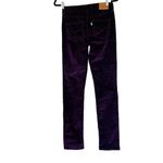 Levi's NWT LEVI’S 312 Shaping slim High Rise Corduroy Jeans Burgundy SZ-25 Photo 3
