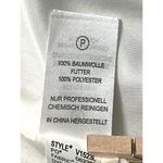 Adrienne Vittadini Small Woven Cotton Fringe Tweed Zip Jacket Blue White New Tag Photo 12