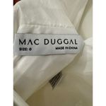 Mac Duggal Size 0 $398 NWT Rosette Halter White Chiffon Pleated Gown Photo 7