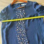 Boden Navy Long Sleeve Sequin Shimmer Blouse Women’s size 10​​ Photo 12
